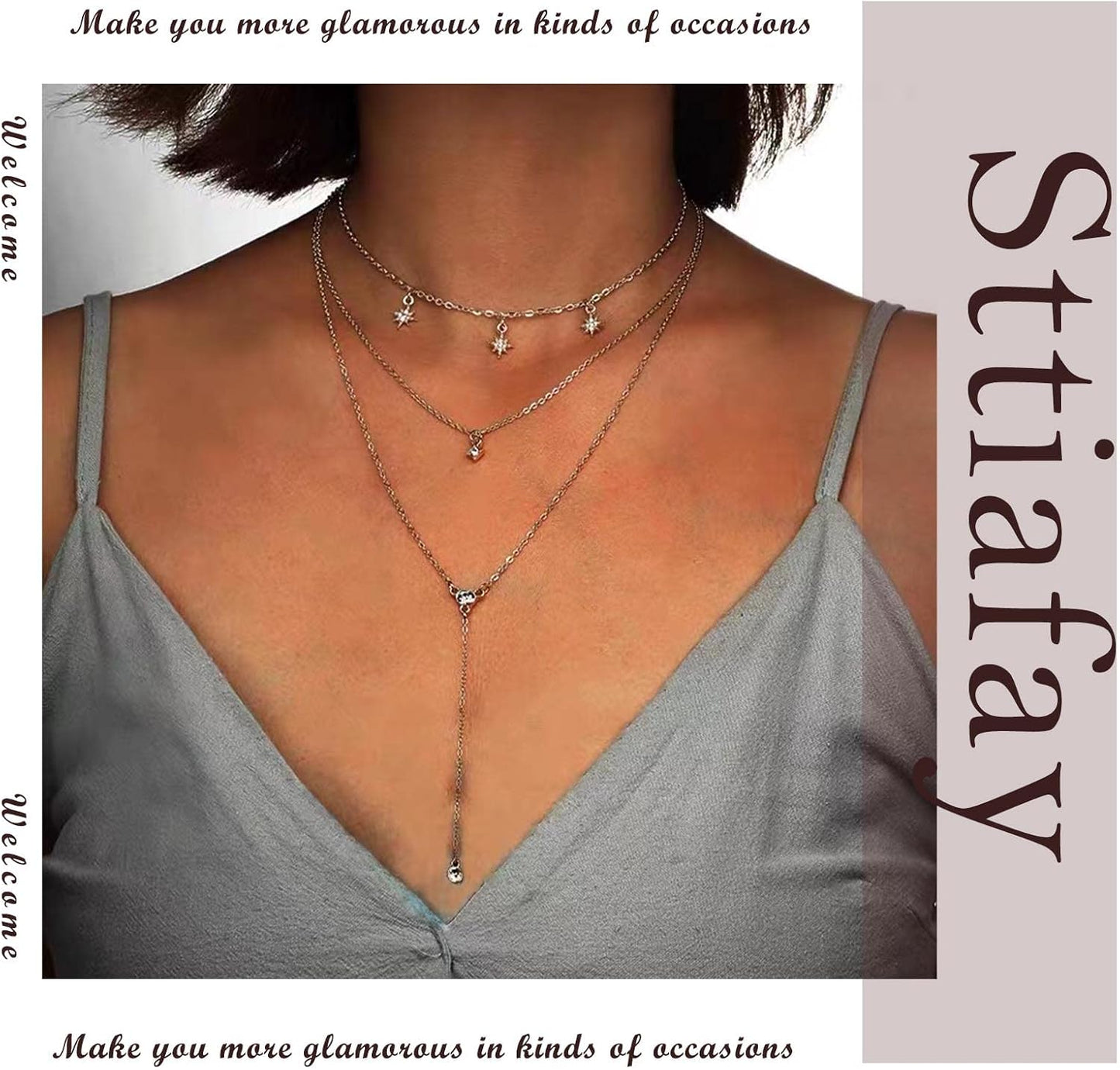 Collier Long Chaîne Lariat Collier En Forme De Y Avec Pendentif En Forme De Coeur Collier En Forme De Y Avec Pampilles Collier De Déclaration Bijoux Pour Femmes Filles