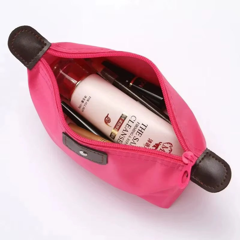 Portable Cosmetic Bag for Women Colorful Waterproof New Travel Dumpling Storage Bags Mini Cute Toiletry Makeup Tote Bags Purses