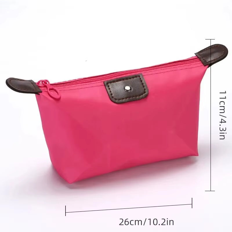 Portable Cosmetic Bag for Women Colorful Waterproof New Travel Dumpling Storage Bags Mini Cute Toiletry Makeup Tote Bags Purses